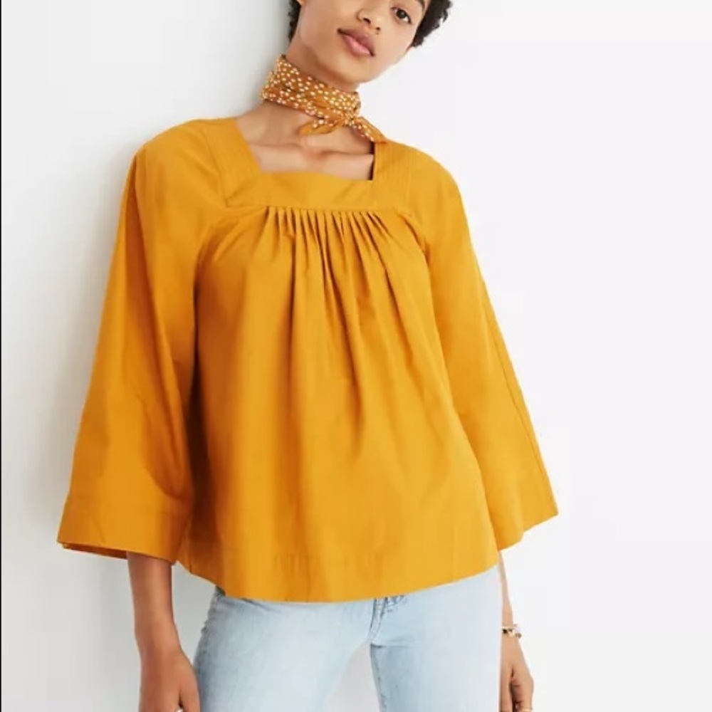 Madewell square Neck blouse